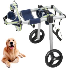 2 Wheels Dog Wheelchair for Back Legs, Pet Wheelchair Lightweight & Adjustable Assisting in Healing, Dog Cart/Wheelchair for Injured, Disabled (size: Medium Size (M))